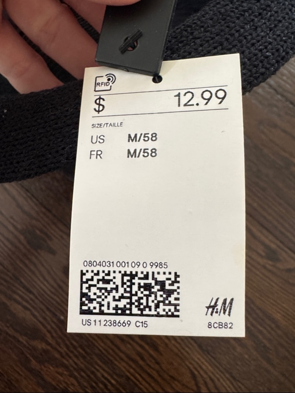 H&M Black Straw Fedora Hat - Picture 3 of 3